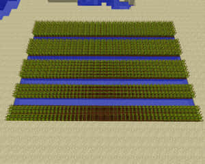 Minecraft 的草地和水方塊交替排列。 — 最佳我的世界 壁紙