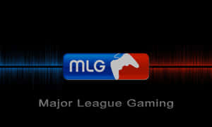 MLG 標誌在黑色背景上帶有音頻波形圖形。 — 遊戲玩家標誌 壁紙