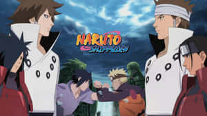 Naruto Shippuden 動畫角色在暴風雨戰鬥場景中戰鬥。 — 漩渦鳴人 壁紙
