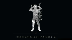 Naruto Shippuden 角色以風格化剪影呈現，帶有幾何碎片，背景為黑色。 — 火影忍者角色 GIF 壁紙