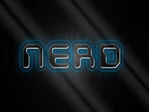 在深色布料表面上發出藍色霓虹光的文字，寫著NERO。 — 宅男 壁紙