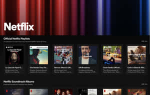 Netflix 網站顯示官方音樂播放清單和原聲帶專輯。 — Spotify 壁紙