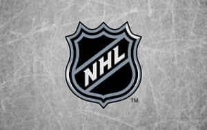 有刮痕的冰面上的 NHL 標誌 — 運動 壁紙