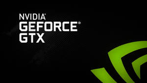 NVIDIA GeForce GTX 標誌，帶有綠色風格化徽章，背景為深色。 — Nvidia GIF 壁紙