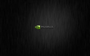 拉絲金屬背景上的 NVIDIA 標誌 — Nvidia GIF 壁紙