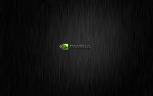 拉絲金屬背景上的 Nvidia 標誌 — Nvidia GIF 壁紙