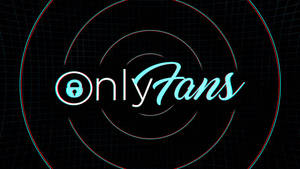 OnlyFans 標誌，在帶有3D效果的黑色網格背景上發出青色和白色的文字光芒。 — BLACKPINK 標誌 壁紙