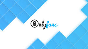 帶有藍色菱形背景的 OnlyFans 標誌。 — 社群媒體 壁紙