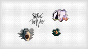 Pink Floyd The Wall 專輯封面藝術，角色衝破磚牆。 — 平克·弗洛伊德 壁紙