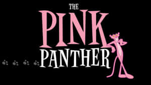 Pink Panther 卡通角色在「The Pink Panther」標題文字旁邊，帶有爪印。 — 漫威標誌 壁紙