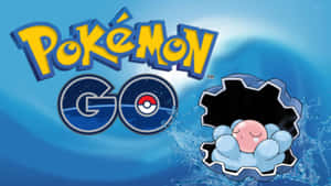 Pokémon GO 標誌，呆呆獸在水花中睡覺。 — 電玩遊戲 GIF 壁紙