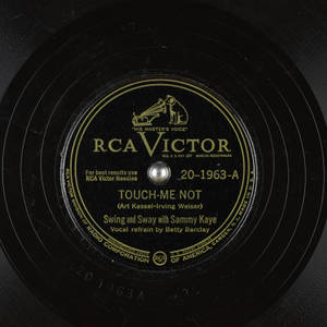 Sammy Kaye 的《Touch Me Not》復古 RCA Victor 唱片標籤。 — 音樂 壁紙