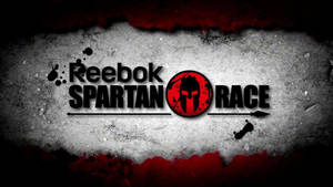 Reebok Spartan Race 標誌位於紋理背景上，帶有紅色點綴。 — 銳步 壁紙