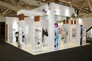 RPC M&H Esthetics 展位，展示化妝品和員工。 — 博物館 壁紙