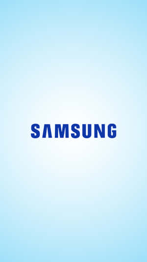 淺藍色漸變背景上的 Samsung 標誌 — 三星 壁紙