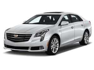 銀色Cadillac ATS轎車，工作室拍攝，純白背景。 — 豪華車 壁紙