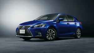 藍色Lexus CT200h混合動力車在攝影棚燈光下 — 凌志 壁紙