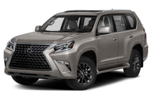 灰色Lexus GX SUV棚拍，黑色飾條及合金輪圈。 — Surface Laptop 壁紙