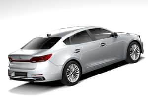 銀色Kia EV9電動轎車，工作室拍攝，後方四分之三角度。 — 起亞 壁紙