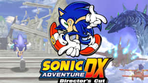 Sonic the Hedgehog 在遊戲場景中與怪物和飛行載具一同出現。 — 音速小子 壁紙