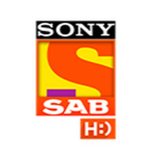 Sony SAB 標誌，帶有抽象的橙色、黃色和紫色形狀和白色文字。 — 標誌 壁紙