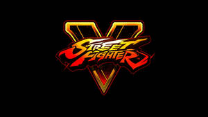 Street Fighter V 遊戲標誌，紅、金、黑設計 — 遊戲玩家標誌 壁紙