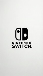 白色背景上的Nintendo Switch標誌 — iPhone 6 壁紙