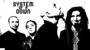 System of a Down 樂團成員的黑白風格肖像。 — 冬季風景 壁紙