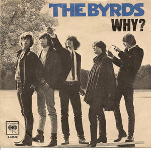 The Byrds 樂隊成員在復古專輯封面上於戶外擺姿勢。 — 岩石 壁紙