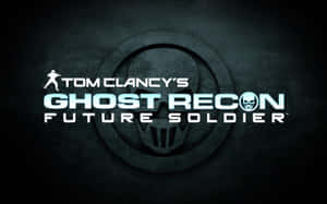 Tom Clancy's Ghost Recon Future Soldier 遊戲標誌，帶有骷髏標誌，背景為深色。 — 電玩遊戲 GIF 壁紙