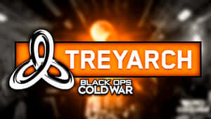 帶有火熱橙色背景的 Treyarch Black Ops Cold War 標誌。 — BLACKPINK 標誌 壁紙