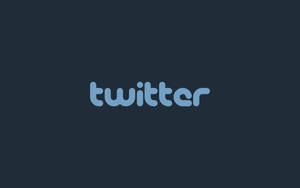 深海軍藍色背景上的淺藍色 Twitter 標誌 — 推特 壁紙