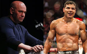 UFC主席Dana White和拳手Gilbert Burns在不同場景。 — 運動 壁紙