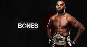 Jon Jones UFC輕重量級冠軍手持冠軍腰帶擺姿勢。 — 終極格鬥冠軍賽 壁紙
