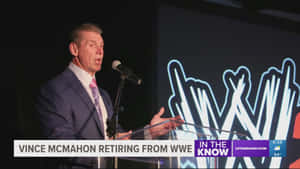 Vince McMahon 在記者會上宣布從WWE退休。 — WWE GIF 壁紙