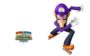 Waluigi 在《瑪利歐與索尼克 AT 索契2014冬季奧運會》中溜冰。 — MacBook Air M1 壁紙