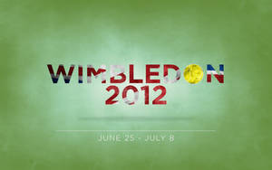 Wimbledon 2012 錦標賽標誌，日期為6月25日至7月8日。