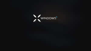 深色背景中發光的Windows 8標誌 — 黑色 Windows 10 壁紙