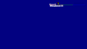帶有進度條的 Windows 98 操作系統啟動畫面。 — Windows 95 動態圖 壁紙