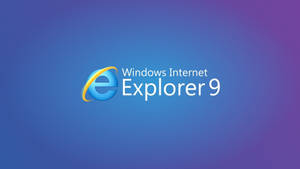 漸層背景上的 Windows Internet Explorer 9 標誌 — 桌面 壁紙