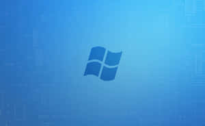 Windows 標誌在藍色技術示意圖背景上 — 藍色美學電腦 壁紙