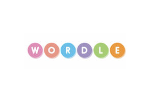 在白色背景上拼寫WORDLE的彩色圓形字母。 — 界王拳 壁紙