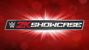 帶有發光紅色光線和散景效果的 WWE 2K Showcase 標誌。 — 漫威標誌 壁紙
