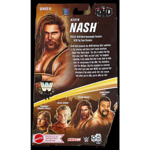 WWE Kevin Nash 動作人偶盒，附有團隊照片和傳記文字。 — 送葬者 壁紙