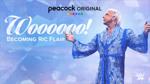 Ric Flair身穿藍色長袍為Peacock原創節目宣傳擺姿勢。 — 小丑 2019 壁紙