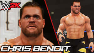 WWE摔角手Chris Benoit在遊戲渲染中的分屏肖像。 — 德克·諾維斯基 壁紙