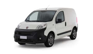 白色 Fiat Fiorino 商用廂型車，帶有黑色點綴和銀色輪圈。 — 飛雅特 壁紙
