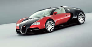 工作室中的紅色和黑色Bugatti Veyron跑車 — 布加迪 GIF 壁紙