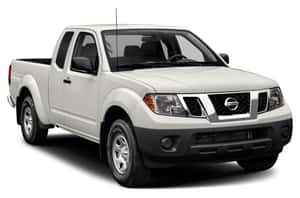 白色日產 Frontier 皮卡車攝影棚照 — 日產 壁紙