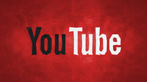 紋理紅色背景上的 YouTube 標誌